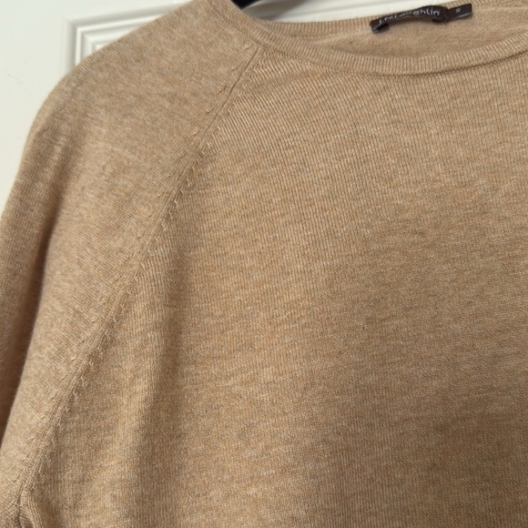 J McLaughlin Heathered Oatmeal Crew Sweater Size S - Picture 3 of 10